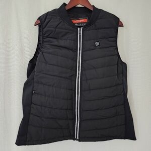 Heated Apparel Puffer Vest in Black Women’s Size L/XL